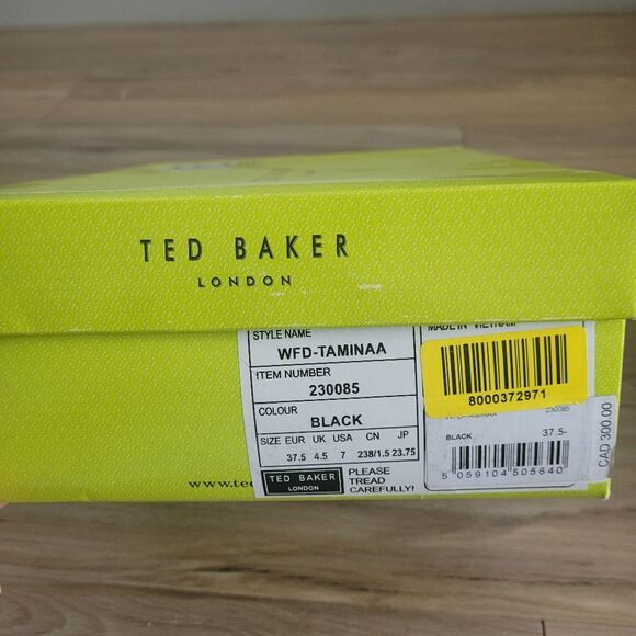 Ted Baker London Taminaa Caged Mesh Peep Toe Heel Bootie Size 37.5 Urban Retro - Picture 3 of 4
